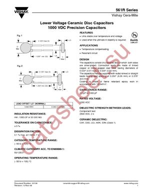 561R10TCCV30 datasheet  